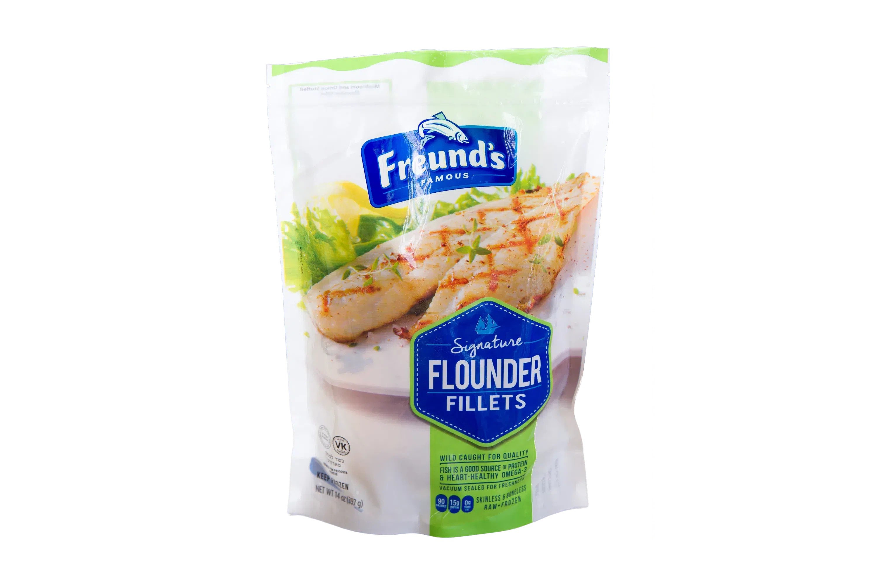 Flounder bag frozen freunds fish