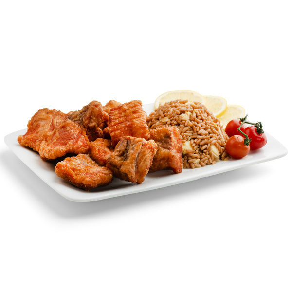 Tempura Salmon Cubes (Fried)